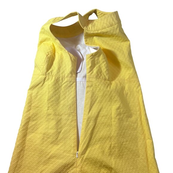 Lilly Pulitzer Jaqueline Sunglow Butter Yellow Shift Dress Crochet Lace Trim - 2 - Picture 6 of 7